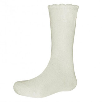 875-2 Knee Socks Off White Ecru - 16-18