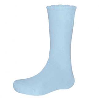 875-2 Knee Socks SOFT BLEU Licht blauw - 23-26