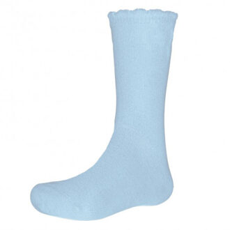 875-2 Knee Socks SOFT BLEU - maat 31-34 Lichtblauw
