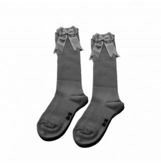 876-2 knee socks GREY MELANGE Grijs Melange - 23-26