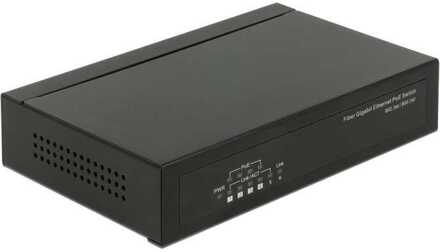 87702 netwerk-switch Gigabit Ethernet (10/100/1000) Zwart Power over Ethernet (PoE)