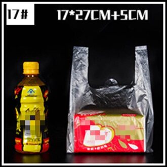 88/100 Pcs Shopping Plastic Zakken Medium Dikte Herbruikbare Boodschappentassen Met Handvat Voedsel Zakken 15X25 Cm 17X27 Cm 18X26 Cm 20x32cm 100stk 17x27cm