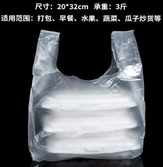88/100 Pcs Shopping Plastic Zakken Medium Dikte Herbruikbare Boodschappentassen Met Handvat Voedsel Zakken 15X25 Cm 17X27 Cm 18X26 Cm 20x32cm 100stk 20x32cm