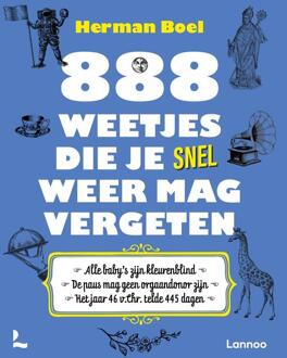 888 Weetjes Die Je Snel Weer Mag Vergeten -  Herman Boel (ISBN: 9789401430678)