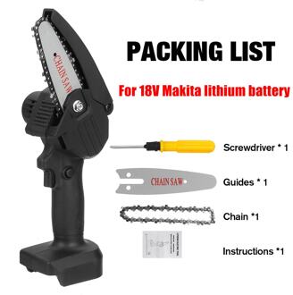88V 800W 10000Mah Elektrische Kettingzaag 4 Inch Kettingzagen Tuin Logging Power Tool Tuin Tool Met 1/2 Stuks Oplaadbare Batterij zonder accu