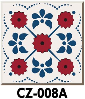 8Cm 12Pcs Wandtegel Stickers Zelfklevende Back Splash Diy Keuken Badkamer Decoratie Stickers Home Decor Muursticker tape 08A