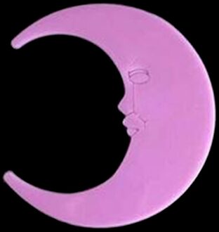 8Cm Moon Glow In The Dark Lichtgevende Op Muurstickers Voor Kinderkamer Woonkamer Muurtattoo Pvc materiaal Woondecoratie roze