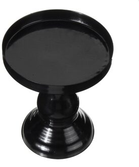 8Cm Ronde Metalen Cake Stand Tray Bruiloft Cupcake Dessert Display Houder Rack Taart Tools Bakvormen Keuken Accessoires zwart