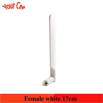 8dBi Antenne Sma Man Vrouw Connector Wifi Draadloze Router Printer Server Voor 4G/3G/Gsm/gprs/2G Lte 900Mhz Rp Sma Antenne vrouw wit 17cm