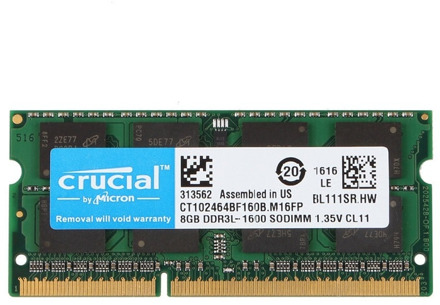 8GB DDR3L - 1600MHz - SO-DIMM