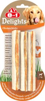 8in1 Delights Sticks - Kip - Hondensnack - 3 Stuks