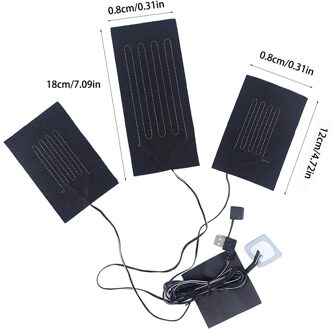 8in1 Elektrische Vest Heater Warme Doek Jas-Usb Thermische Verwarmde Pad Body Warmer Verwarming Warmer Pad Voor Doek Vest jas Schoenen