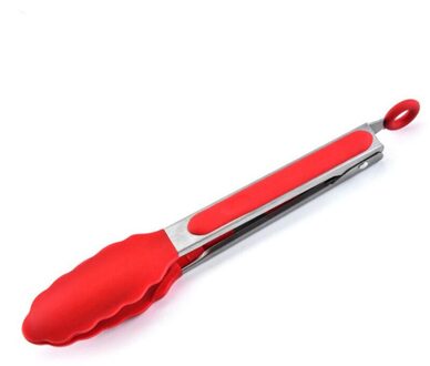 8Inch Rvs Bbq Grillen Tong Salade Brood Presenteren Tong Non-stick Barbecue Grillen Koken Tang Keuken Accessoires