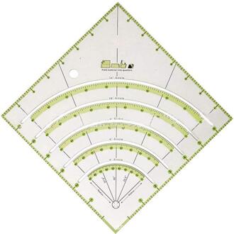 8Inch Tailor Naaien Gereedschap Quilten Patchwork Plakboek Cirkel Fan Voet Naad Heerser Diy