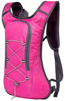 8L Waterdichte Fiets Rugzak Fietsen Zak Wandelen Rugzak Mannen Vrouwen Mtb Fiets Tas Klimmen Fietsen Hydratatie Rugzak roos rood