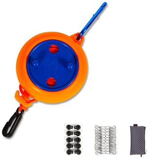 8M Niet-Geperforeerde Waslijn Intrekbare Draagbare Reizen Droogrek Outdoor Camping Winddicht Draagbare Opknoping Rack Kleding 3