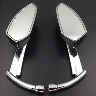 8Mm 10Mm Motorcycle Stuur Draad Achteruitkijkspiegel Rear View Side Spiegels Voor Suzuki Intruder Volusia Boulevard Alle Cruiser Chrome