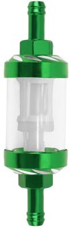 8Mm Cnc Aluminium Glas Gas Benzine Stookolie Filter Voor Atv Dirt Pit Motorcross Accessoires Onderdelen groen