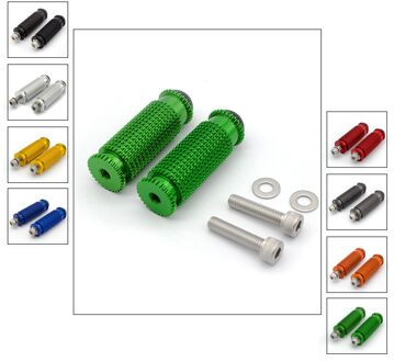 8mm CNC Voetsteunen Voetsteunen Footpeg Motorfiets Voet Voetsteun Foot haringen Pedaal Voor Kawasaki Z1000 Z750 ZZR600 ZX10R ZX9R ZX6R ZX14R Grijs