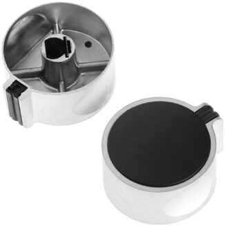 8mm Gat Metalen Gasfornuis Fornuis Rotary Switch Knoppen Universele Vervanging 2 Stuks