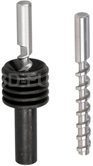 8MM x 82MM / 10x120MM Ceramic Mud Powder Extruder Micro Screw Throat Feed Rod Feed Rod 3D Printer Accessories