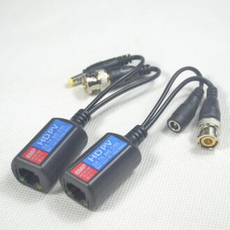 8MP CCTV BNC Video Power HD Balun HD CVI TVI AHD CVBS CAT5e 6 Surge Beschermen 5MP 4MP 3MP 1080P 960P 720P voor HD camera