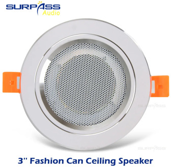 8Ohm 10W Bathroom Moisture-proof Aluminum Can Ceiling Speaker Background Music System Fashion In-ceiling Speaker Sound Quality