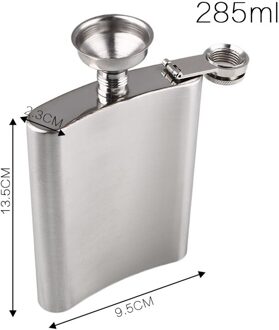 8Oz/10Oz Draagbare Flagon Heupfles Rvs Mini Wijn Flessen Whisky Kannen Duurzaam Pocket Fles Met kleine Trechter
