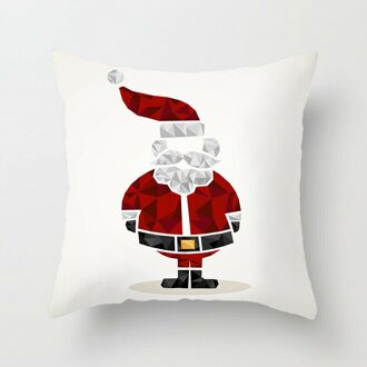 8Pack 18X18 "Kerst Wasbaar Kussensloop Sofa Auto Kussenhoezen Home Decor Santa