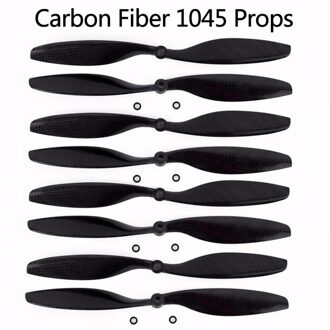8Pcs 10X4.5 1045 Carbon Fiber Propeller Blade Cw Ccw Props Voor Rc Camera Drone 10Inch F450 f550 Diy Rc Onderdelen Wing Fans