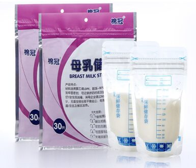 8Pcs/30Pcs Voedsel Pouch Opbergtas Zelfgemaakte Puree Pulp 148Ml Dubbele Rits Moedermelk Tas Bpa-Gratis Herbruikbare Verzegelde Complementaire 30stk reeks