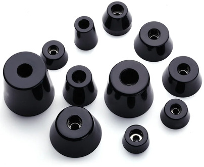 8pcs! Anti-skid furniture legs feet Conical rubber shock Foot pads for cabinet bed table chair legs Protector Furniture Parts