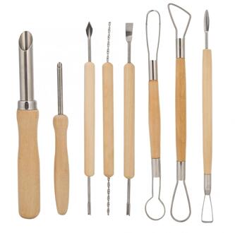 8Pcs Clay Sculpting Kit Beeldhouwen Smoothing Wax Carving Aardewerk Keramische Gereedschap Kunst Levert Gesneden Tool Clay Carving Beeldhouwen