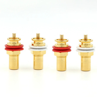 8PCS CMC 816-U RCA Jack RCA Terminal Sockets Gold Plated jack 4pcs