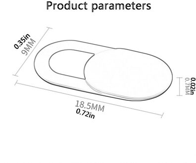 8Pcs Computer Lens Cover Universal Antispy Camera Cover Elliptische Camera Occlusie Stickers Camera Privacy Cover