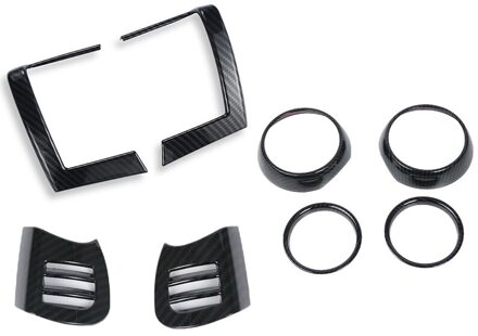 8Pcs Dash Air Vent Cover Voor Bmw Mini Cooper F55 F56 F57 Koolstofvezel Interieur Mouldings Auto Air Outlet versieringen Stickers
