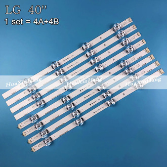 8PCS LED Backlight strip For LG 40"TV 40LF630V SVL400 HC400DUN-VCKN1-211X VCKN5-214X 40LH5300 INNOTEK DRT 4.0 3.0 40 6916L-0885A