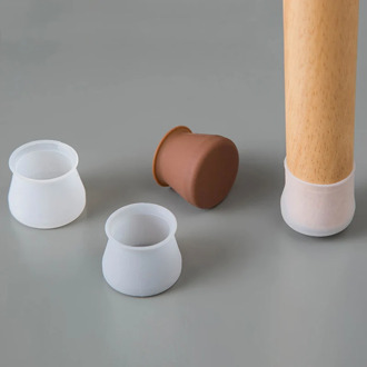 8Pcs/lot Silicone Furniture Table Chair Leg Cover Home Chair Floor Feet Cups Protectors Round /Square Anti Slip Table Feet Mat