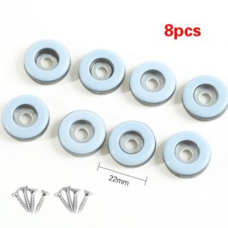 8Pcs Meubels Protector Caps Sliding Tafel Stoel Been Glide Pads Met Anti-Collision Bescherming Pad Vloer Pad Sliding pad 22MM