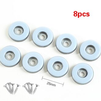 8Pcs Meubels Protector Caps Sliding Tafel Stoel Been Glide Pads Met Anti-Collision Bescherming Pad Vloer Pad Sliding pad 25MM