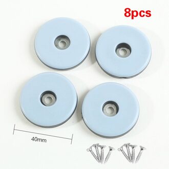 8Pcs Meubels Protector Caps Sliding Tafel Stoel Been Glide Pads Met Anti-Collision Bescherming Pad Vloer Pad Sliding pad 40MM