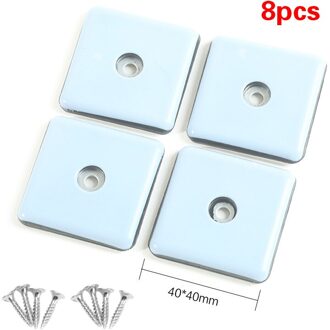 8Pcs Meubels Protector Caps Sliding Tafel Stoel Been Glide Pads Met Anti-Collision Bescherming Pad Vloer Pad Sliding pad 40X40MM
