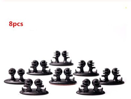 8Pcs Mini Lijm Autolader Lijn Sluiting Klem Hoofdtelefoon/Usb Kabel Auto Clip Auto Interieur Accessoires