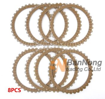 8Pcs Motorfiets Wrijving Koppeling Platen Voor Harley XL883 XLH883 Sportster 883 XL1200 XLH1200 X48 Dyna Flht Fxrs