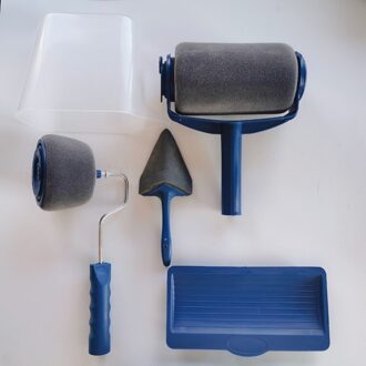 8Pcs Multifunctionele Verf Runner Roller Kit Pro Corner Borstel Huishoudelijke Kantoor Muur Versieren Diy Handvat Schilderij Set Gereedschap Rollers 5 pics reeks