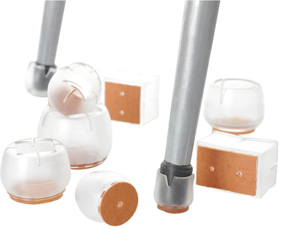 8pcs Non slip Silicone Chair Leg Caps Feet Pads Furniture Table Covers Wood Floor Protectors