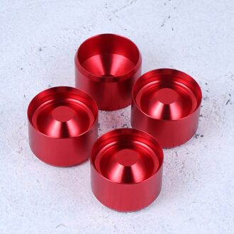 8Pcs Olie Brandstoffilter Cap Aluminium Opslag Kopjes Auto Gemodificeerde Accessoires Auto Styling (Zwart) rood