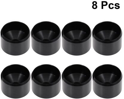 8Pcs Olie Brandstoffilter Cap Aluminium Opslag Kopjes Auto Gemodificeerde Accessoires Auto Styling (Zwart)