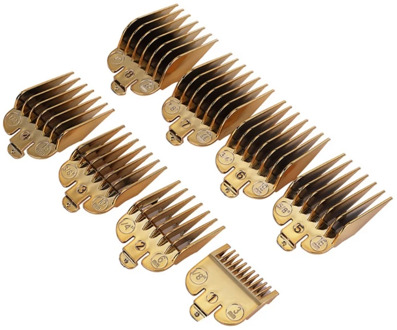 8Pcs Professional Hair Clipper Limit Comb Guide Attachment Barber Replacement 517C