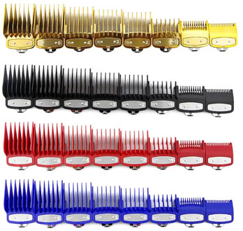 8PCS Professional Limit Comb Cutting Guide Combs 1.5/3/4.5/6/10/13/15/19mm Set